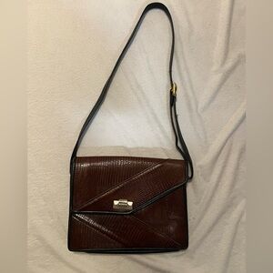 Roche Brown Genuine Leather Shoulder Bag